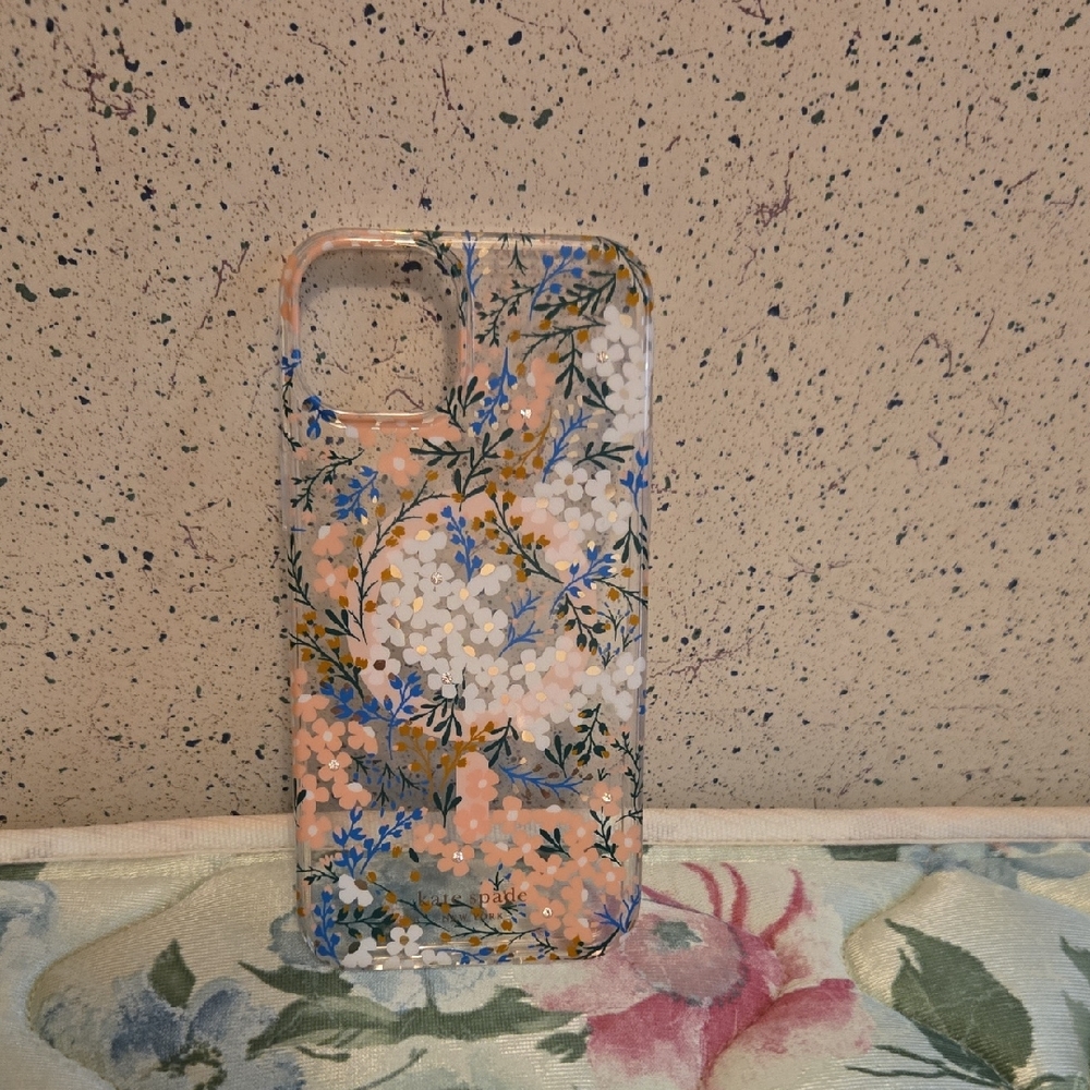 Kate Spade Floral Patterned Phone Case - Blue and White Magisafe